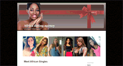 Desktop Screenshot of africadatingagency.com